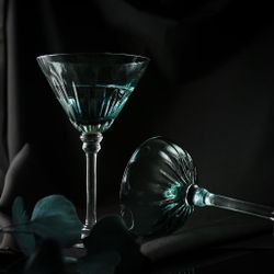Рюмка коктейльная 350 мл Мартини голубая "Azure" d 12,5 см h19,5 см P.L. - BarWare [4]