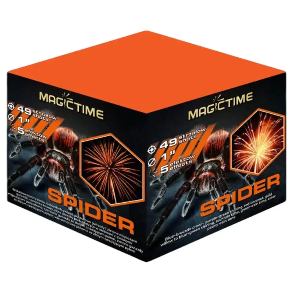Батарея салютов Spider (P7625) от Magictime, 49 залпов, 25 мм