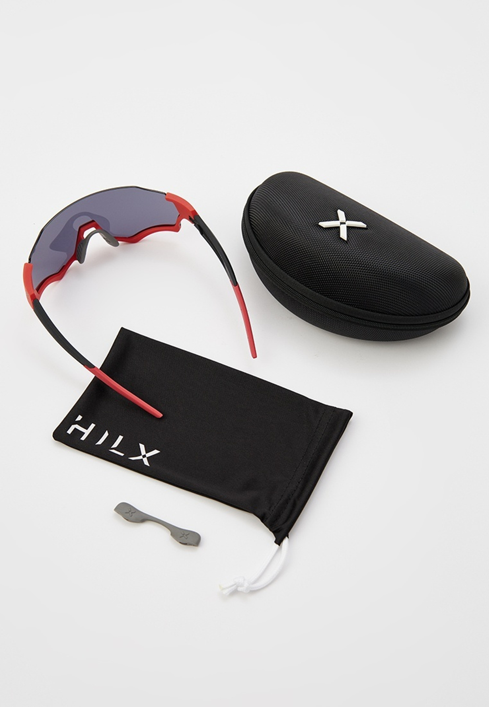 Спортивные очки HILX Revok / Matt Red Black / Silver Lens