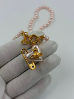 Колье Vivienne Westwood бледно-розовое