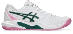 Женские кроссовки для padel Asics Gel-Dedicate 9 Padel - white/jewel green