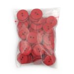 Пуговицы 2 прокола 28L=18 мм, (Red (красный)) NE63, 72 шт
