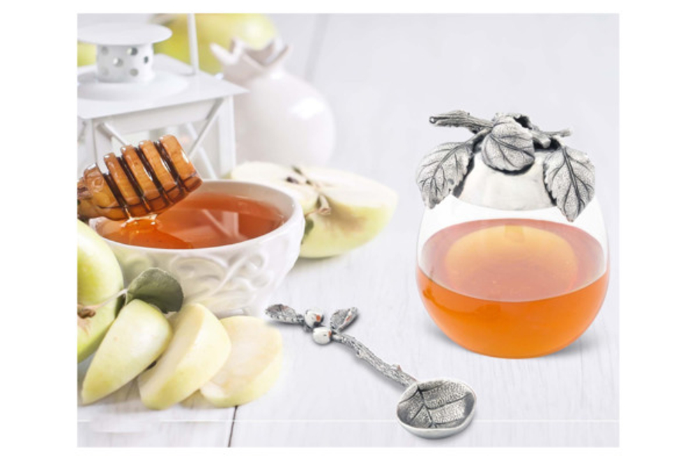 Банка для меда и джема с ложкой 13см Vagabond House Яблоко