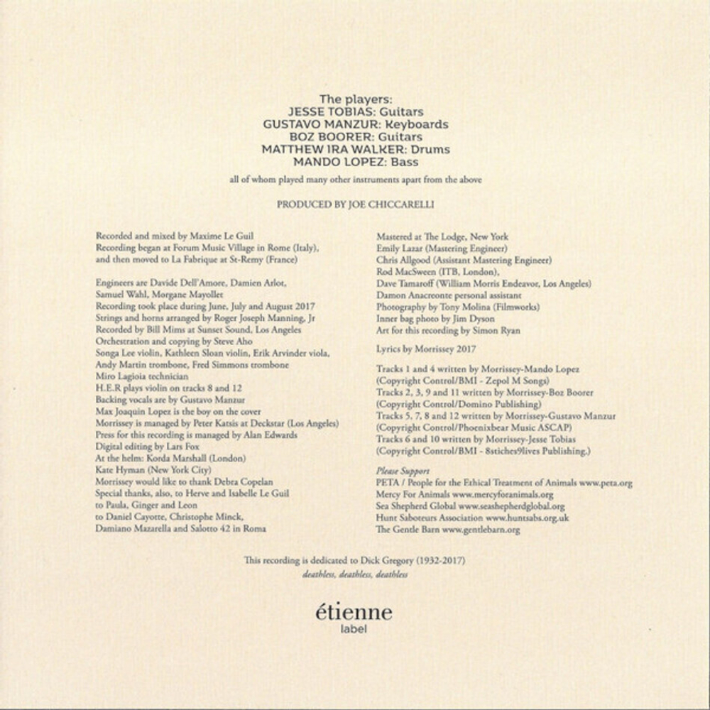 Morrissey / Low In High School (Clear Vinyl)(6x7"Vinyl Single)