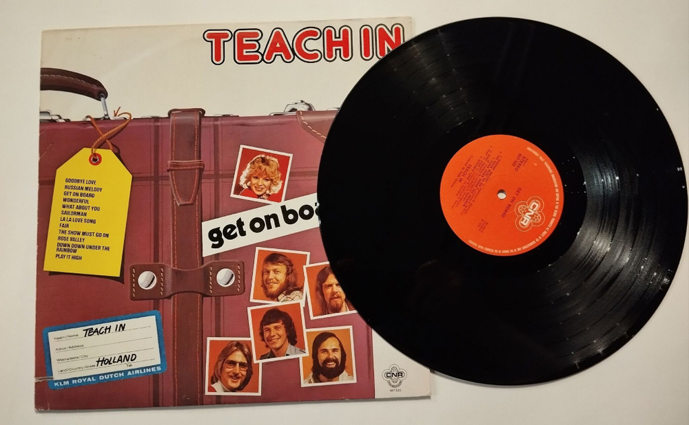 Винтажная виниловая пластинка LP Teach In Get On Board (Holland 1975)