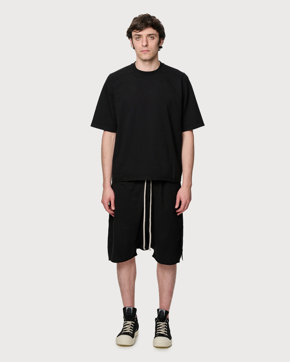 RICK OWENS DRKSHDW ФУТБОЛКА ЧЕРНАЯ МУЖСКАЯ HOLYWOOD WALRUS