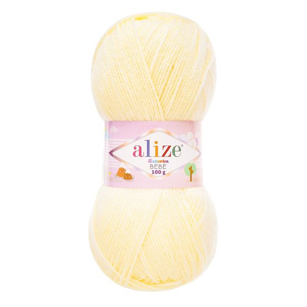 Пряжа Alize (Ализе) Sekerim Bebe / уп.5 мот. по 100 г, 320м, 1 кремовый