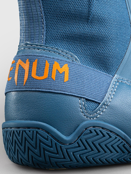 Боксерки Venum Elite Neo Steel Blue/Orange