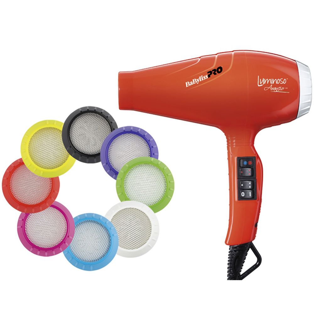 Профессиональный фен BaByliss PRO Luminoso Arancio Ionic BAB6350IOE 2100W - 2