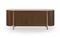 Комод Shelf 200х80 см, шпон ореха, белая керамика