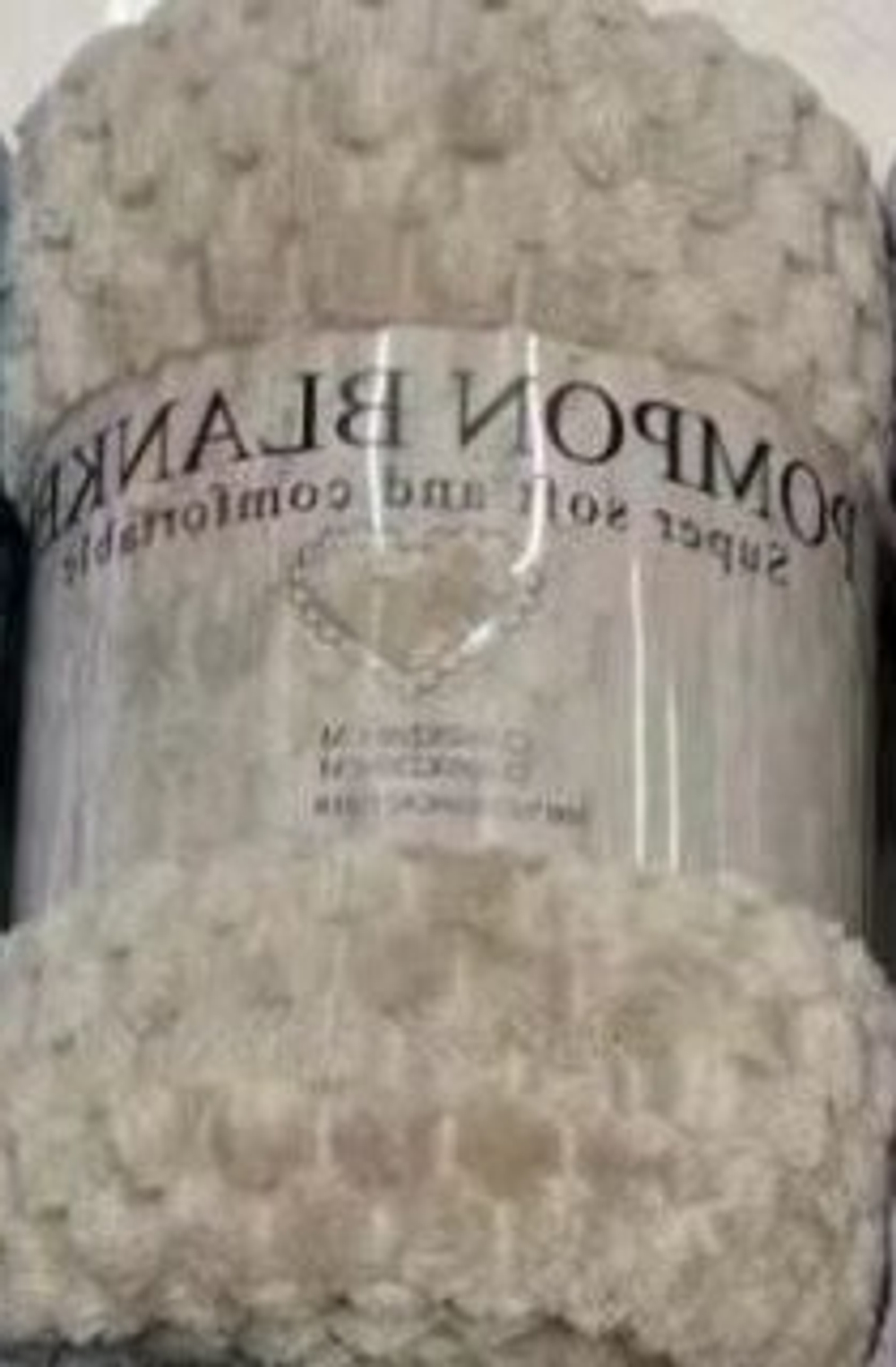Плед 150*200см «Pompon», цвет крем-брюле, микрофлис, 240 гр/м²