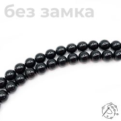 Нить бусин обсидиан 12 мм