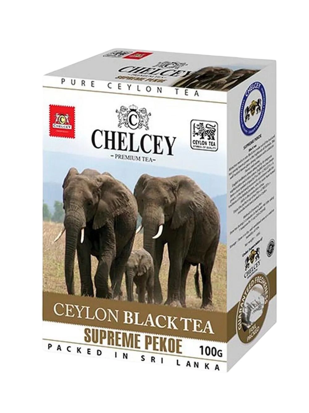 Ч/чай CHELСEY Суприм Пекое к/у 100г/100 шт/ящ