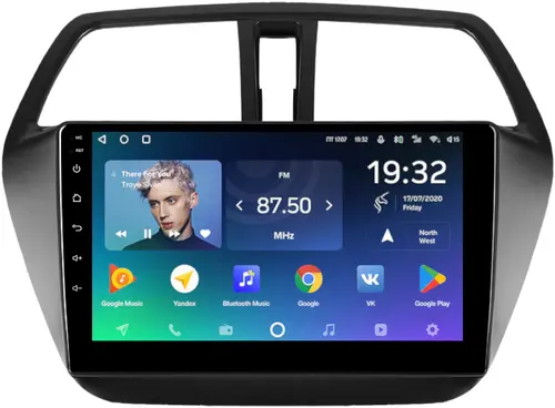 Магнитола для Suzuki SX4 2 2013-2021 (штатная КЗВ) - Teyes CC2 PLUS монитор 9" QLED, Android 10, Быстрая, SIM-слот