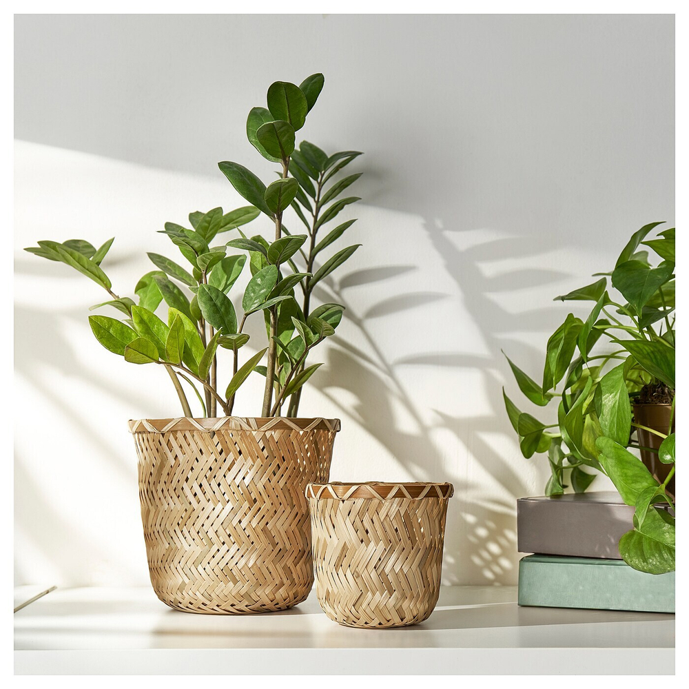 IKEA KLYNNON  (ИКЕА КЛЙННОН)  -  Подставка для посуды, бамбук ручной работы, 9 см