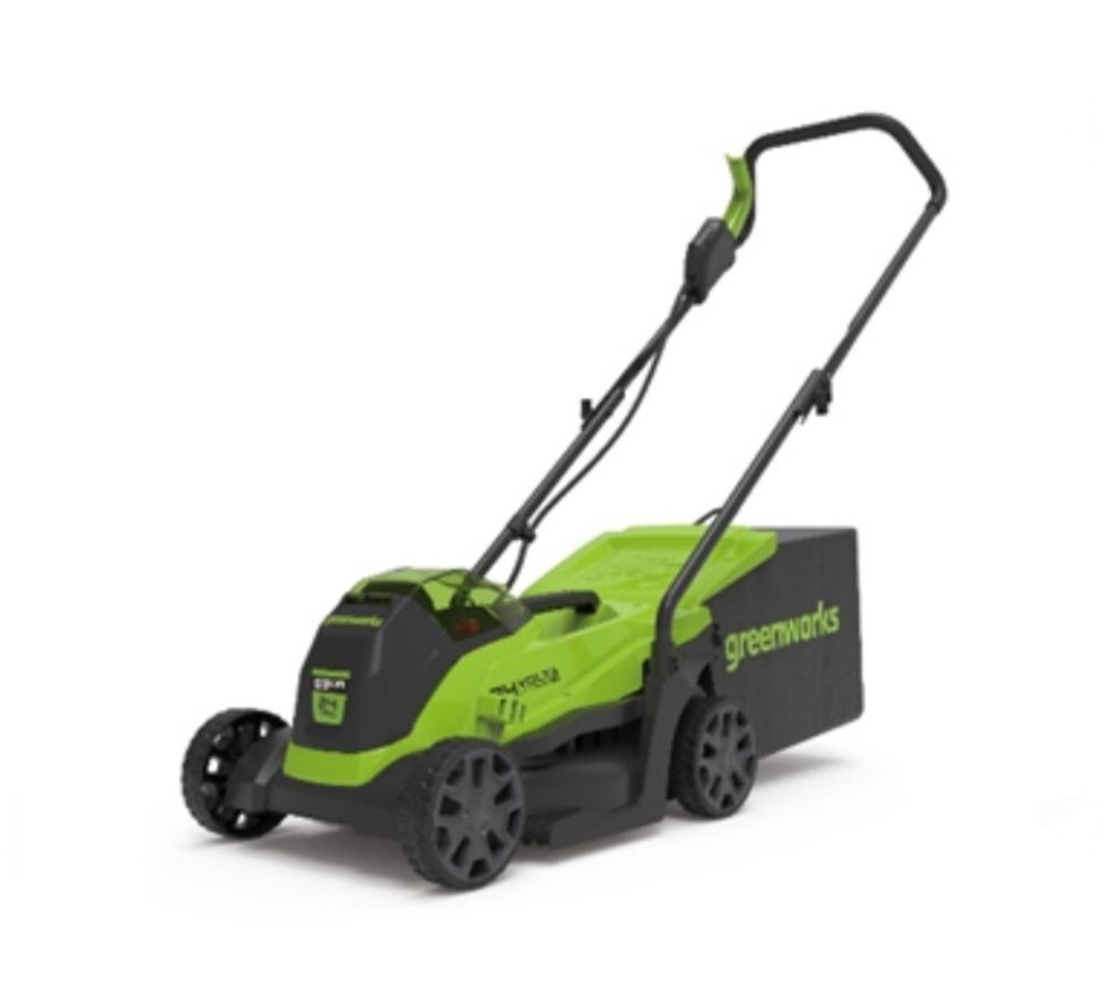 Газонокосилка аккумуляторная Greenworks GD24LM33K4 Арт. 2516107UB, 24V, 33 см, бесщеточная, с 1хАКБ 4Ач и ЗУ