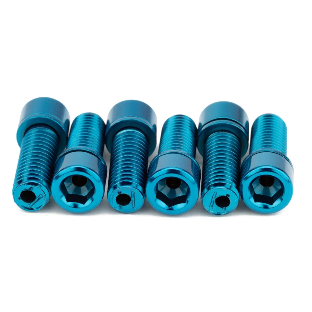 Болты Mission Stem Bolts 23mm Blue