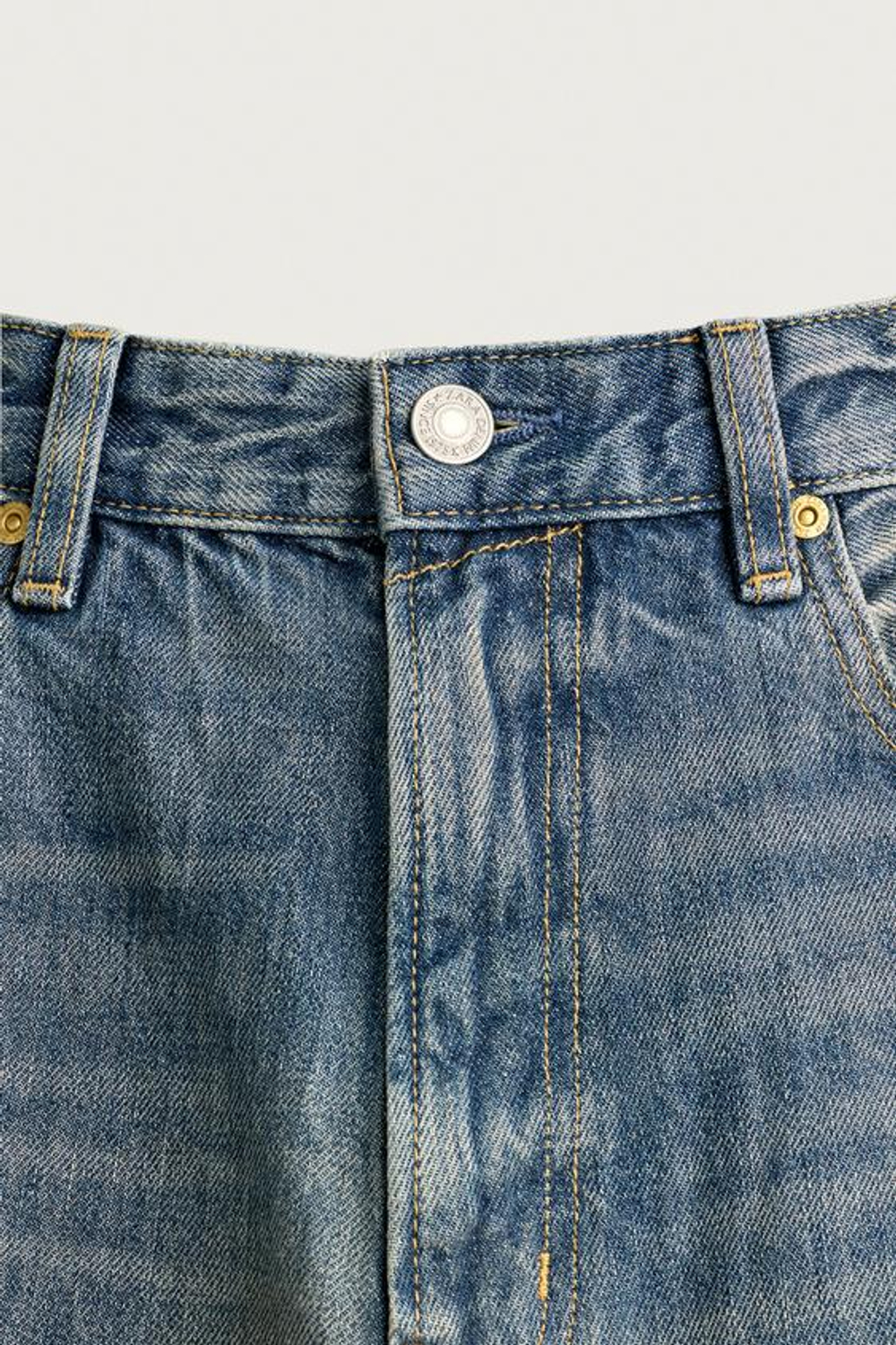 ZARA ДЖИНСЫ LOOSE FIT, ЗЕЛЕНОВАТО-СИНИЙ