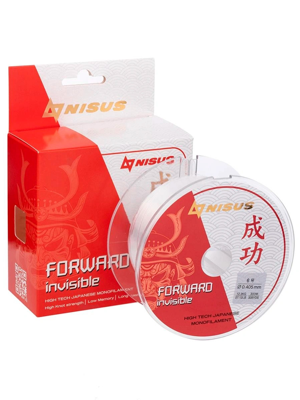Леска для рыбалки Nisus FORWARD Invisible Nylon Transparent 0,286mm/300m (N-FI-0286-300)