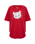 VIVIENNE WESTWOOD RED LABEL ФУТБОЛКА КРАСНАЯ С ПРИНТОМ