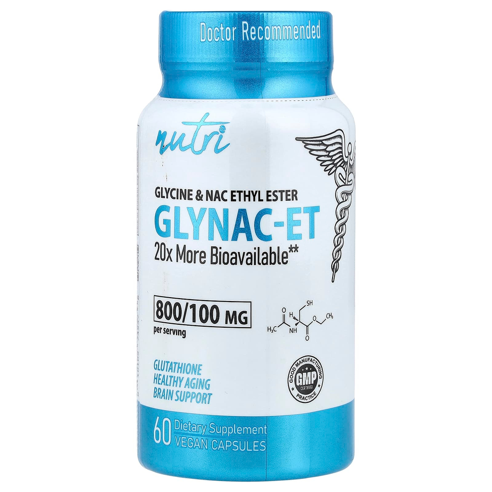 Nutri, Glynac-ET, 60 веганских капсул
