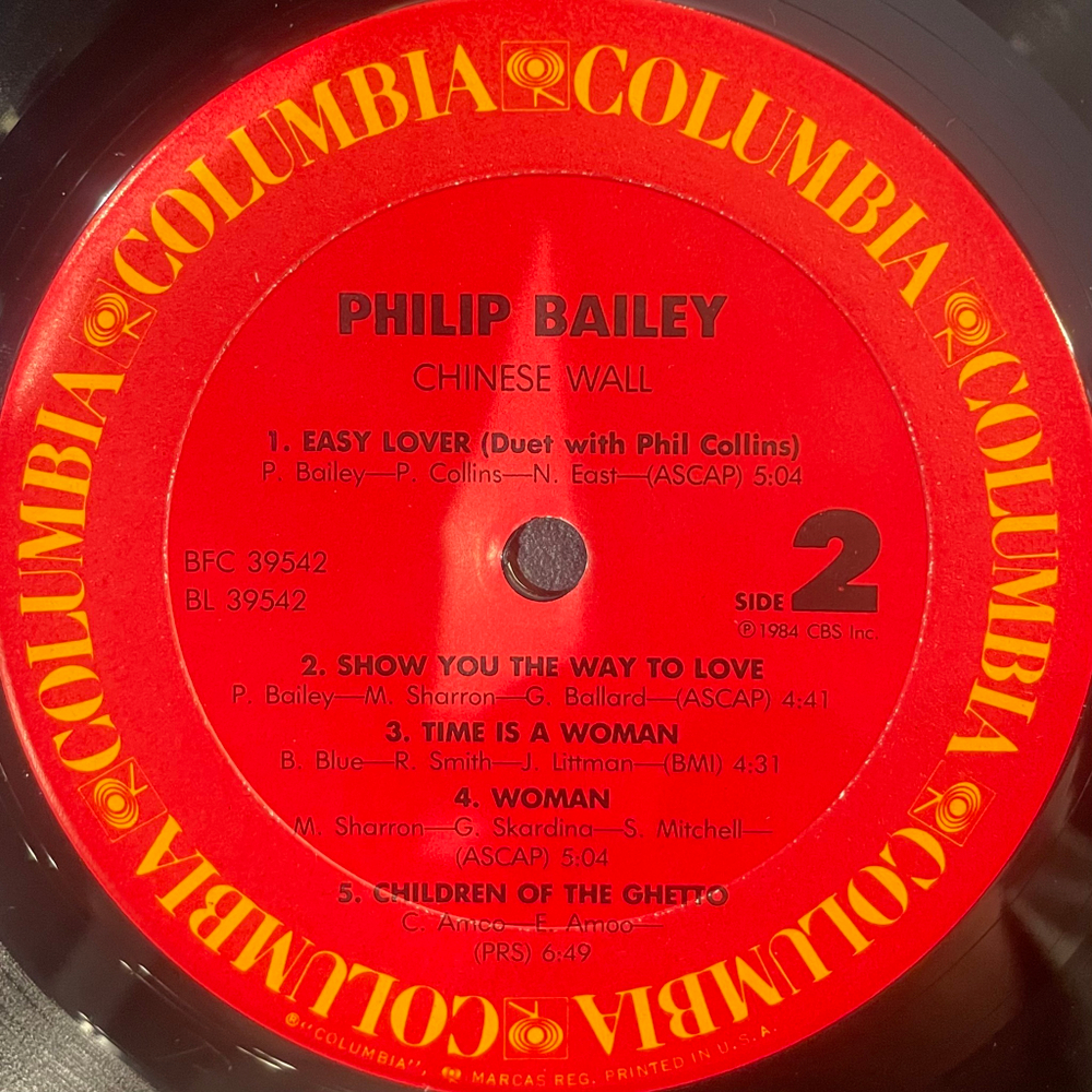 Виниловая пластинка Philip Bailey ‎– Chinese Wall LP
