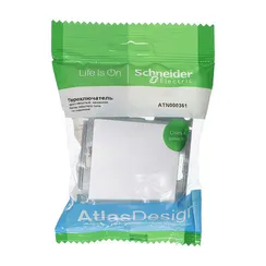 Переключатель проходной одноклавишный Systeme Electric AtlasDesign Алюминий ATN000361