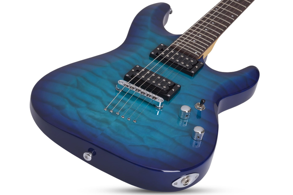 Schecter C-6 PLUS OCEAN BLUE BURST