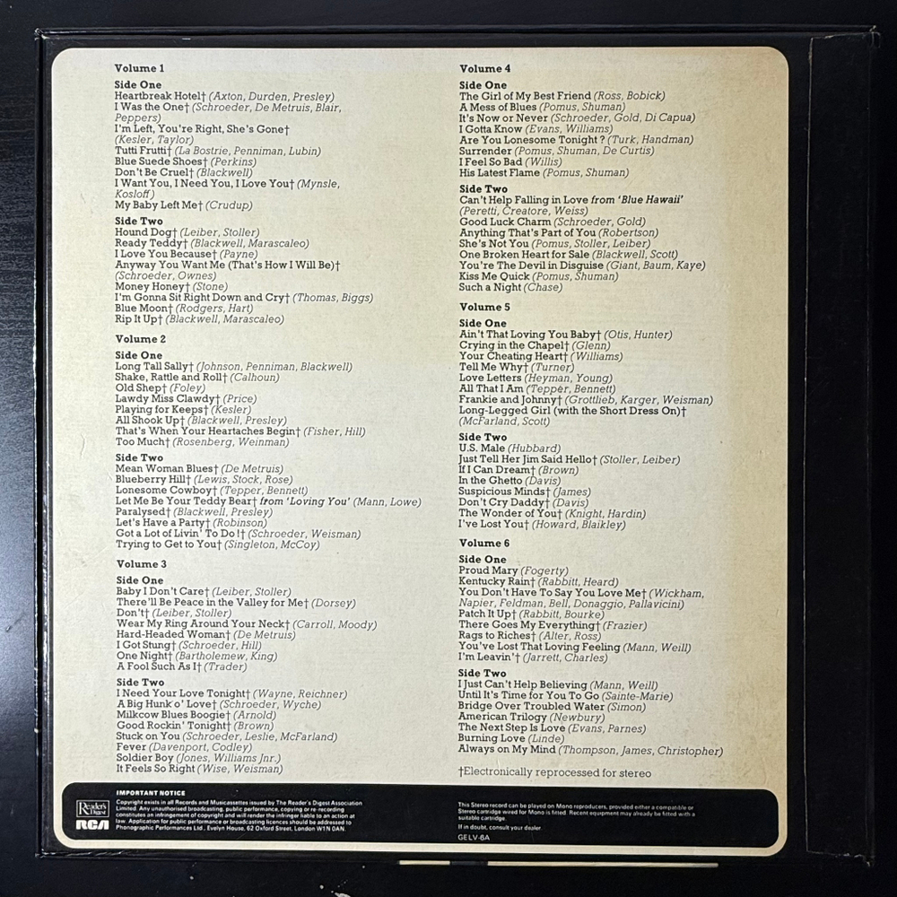 Elvis Presley - Elvis Presley's Greatest Hits 7LP (Англия 1978г.)