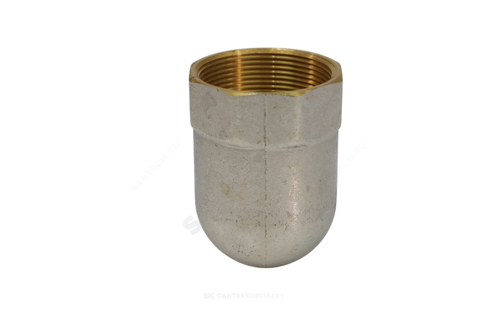 Угольник латунь никель Ду 50 (2") ВР/ВР 9001 ГОСТ 32585-2013 Aquasfera 9001-06