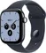 Часы Apple Watch Series 12, 42 мм, керамика цвета «тёмно-синяя ночь», ремешок Sport Band цвета «морской синий»