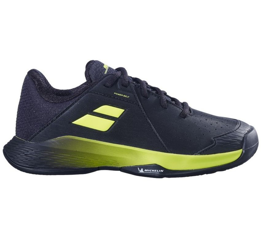 Детские теннисные кроссовки Babolat Propulse Junior 3 Clay - black/aero