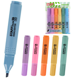 Набор текстовыделителей 6цв. 1-4мм. пастельных "College stick pastel" ассорти (STAFF)