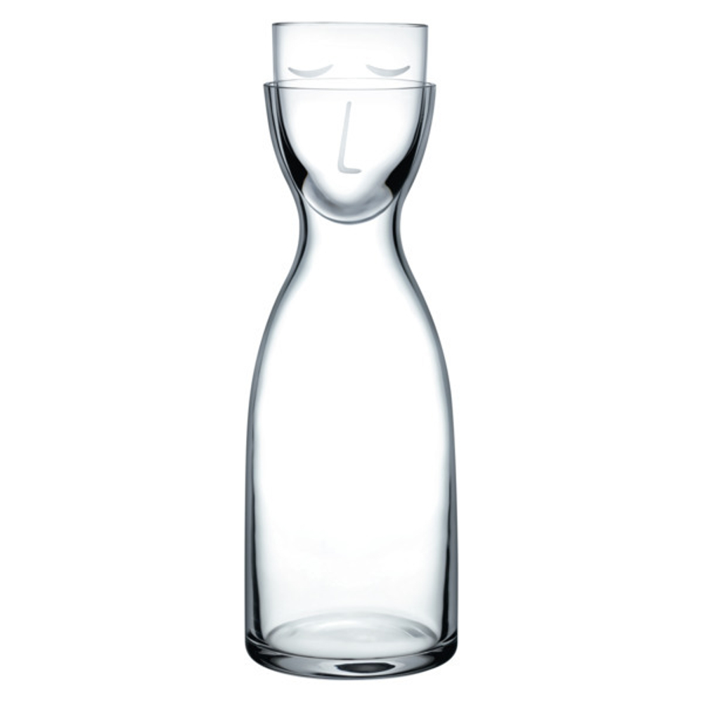 Набор из кувшина 700мл и стакана 200мл Nude Glass Мистер и Миссис