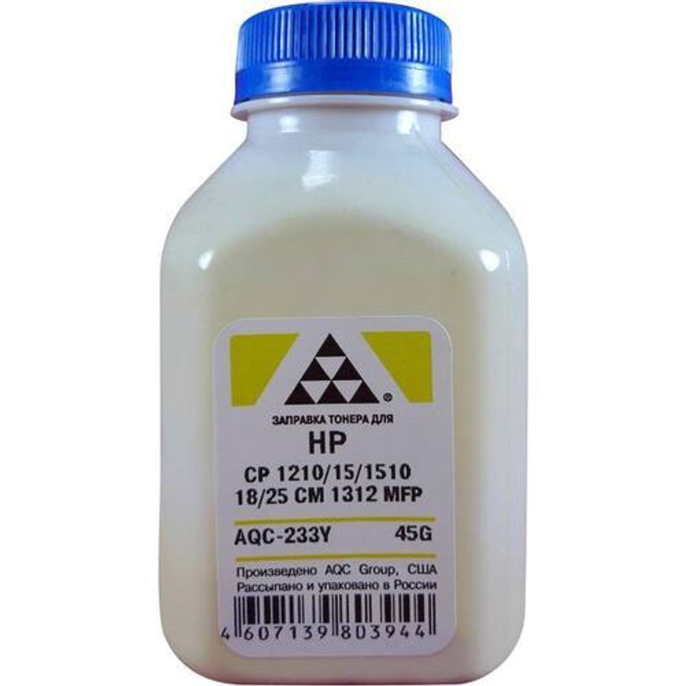 Тонер для картриджей HP CB542A/CE322A/CF212A Yellow (45г) (AQC-США) Россия