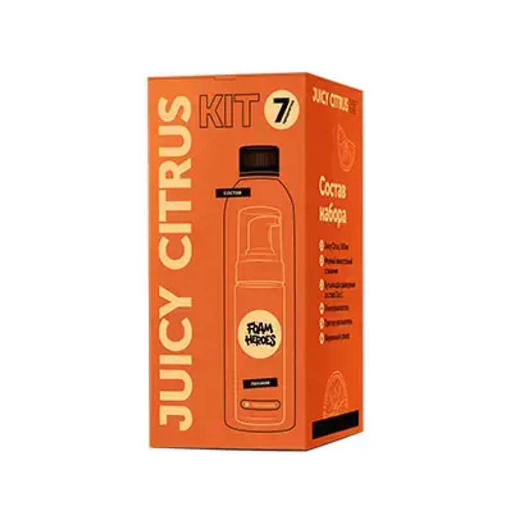 Foam Heroes Juicy Citrus Kit органический очиститель c аксессуарами (набор)