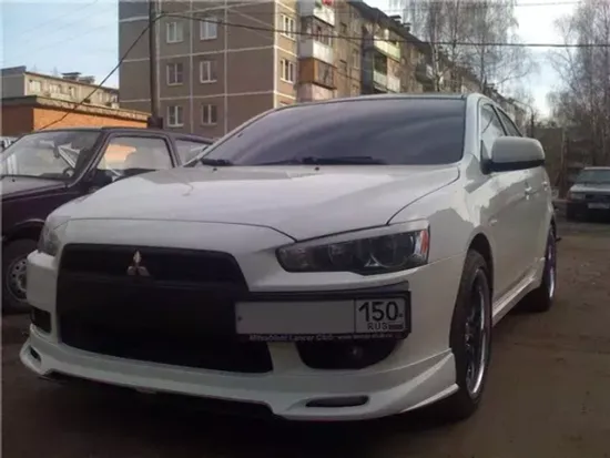 Юбка переднего бампера Zodiak для Mitsubishi Lancer 10