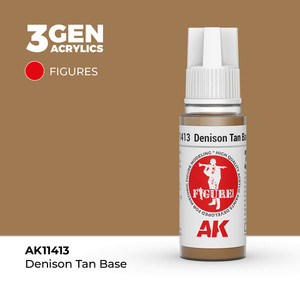 Акриловая краска AK Interactive Denison Tan Base 3GEN Figures, 18мл