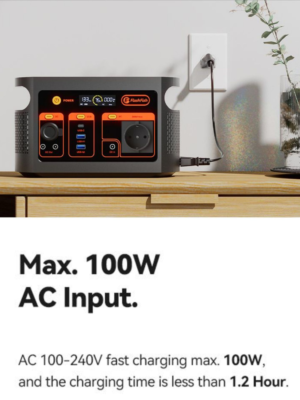 Электростанция портативная 220В 300Вт 57000mAh 179Wh Flashfish E103