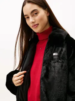 Куртка утепленная женская TOMMY JEANS TJW FAUX FUR BOMBER