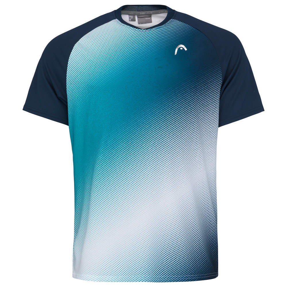 Футболка мужская теннисная Head Performance T-Shirt M - print perf m/petrol