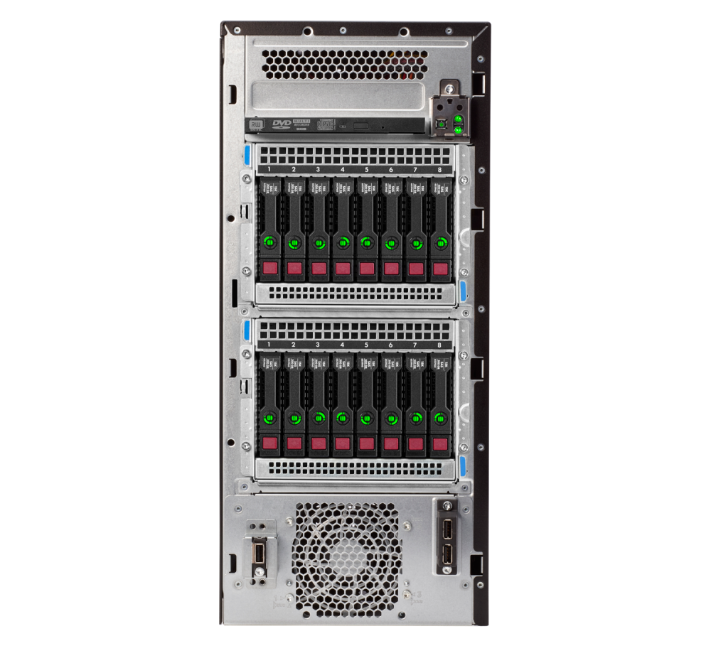 Башенный сервер - HP Enterprise ProLiant ML110  Gen10, 4,5U Башня, 8x 2.5“, 1x Xeon[4210R] 10 Cores, 16Gb, P21449-001