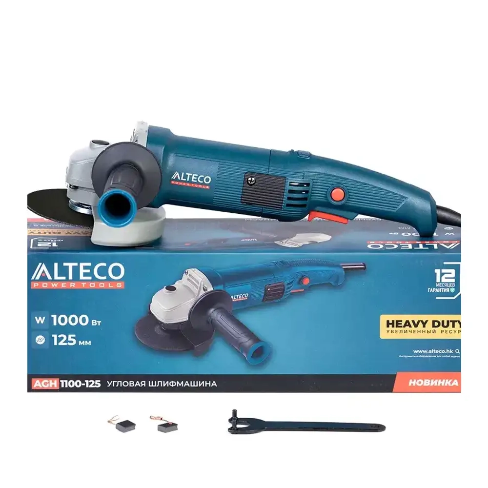 Угловая шлифмашина AGH 1100-125 HEAVY DUTY ALTECO 40941