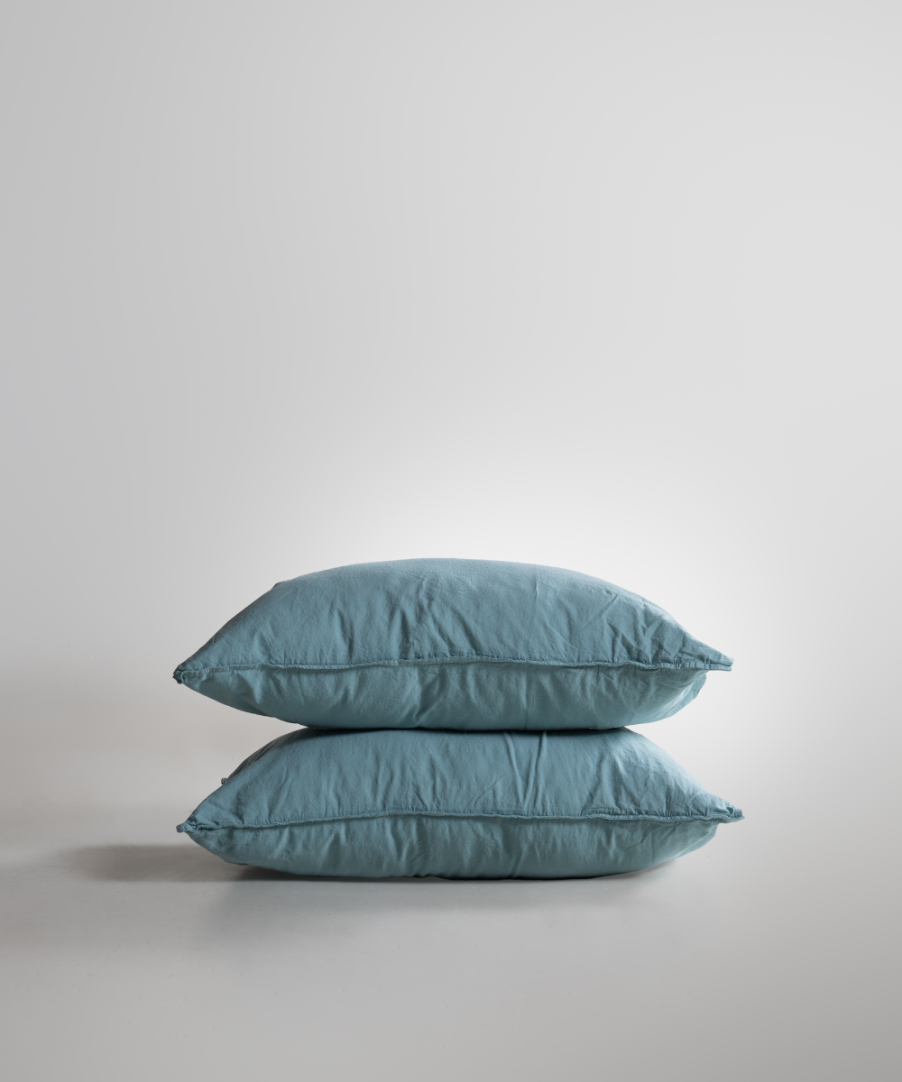Lımasso КПБ 4 пр. Stonewashed Standart Mineral Blue пододеяльник 200*220, простынь 240*260, наволочки 50*70 2шт