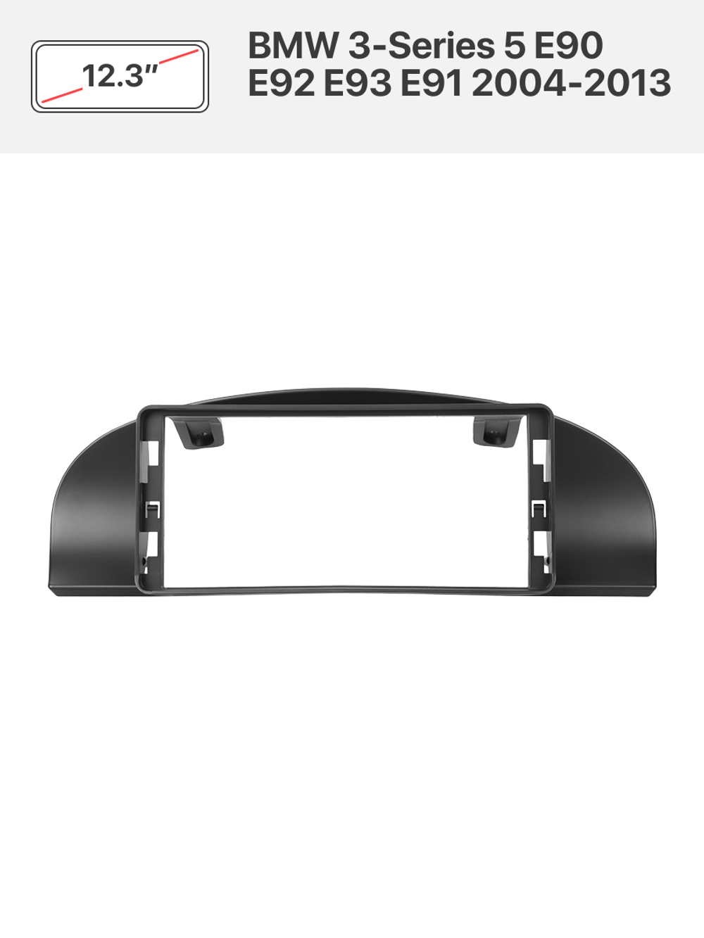 Переходная рамка 12.3" и комплект проводов для BMW 3-Series 5 E90 E92 E93 E91 2004-2013