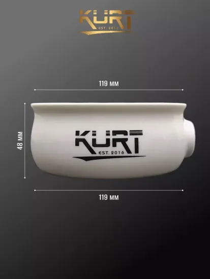 Чаша для бритья KURT, керамика, белая