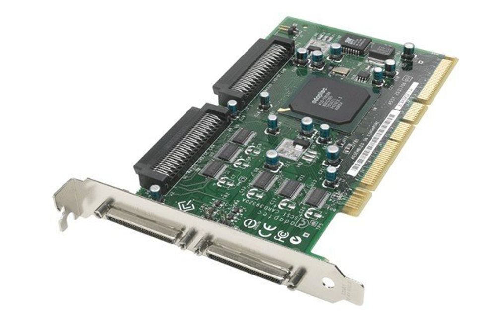 Контроллер Adaptec Ultra320, Conn: 2*68VHDext, 2x68int, RAID 0,1,10 PCI-X (64bit,133MHz), 2channel (ASC-39320-R) ASC-39320A
