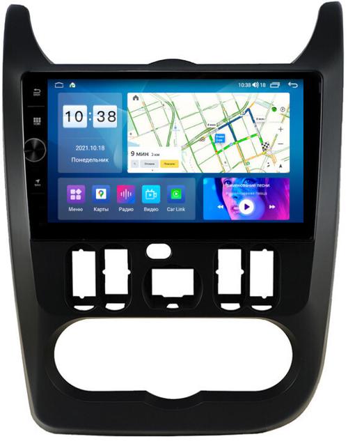 Магнитола для Renault Logan/Sandero 2009-2014 - Parafar PF175BLHDAV на Android 12, Быстрая, CarPlay, 4G SIM-слот