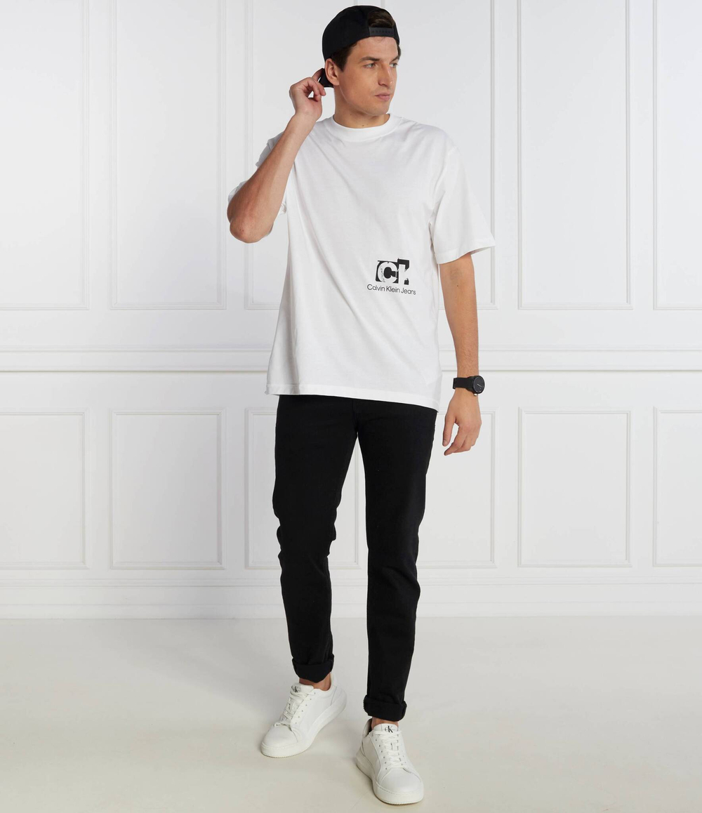 Футболка CALVIN KLEIN JEANS - белый(J30J324021)