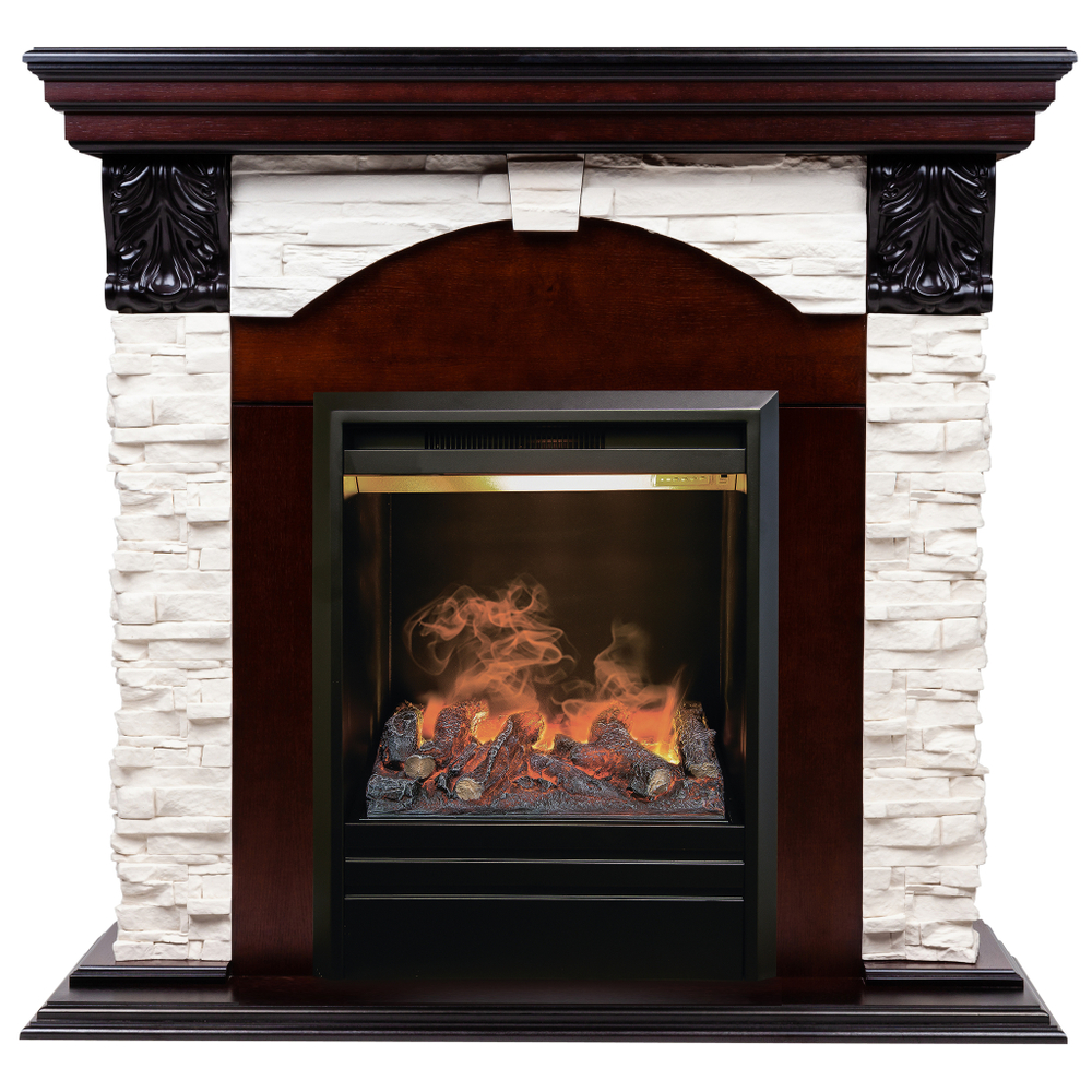 Каминокомплект Real Flame Dublin Lux AO с очагом 3D Olympic